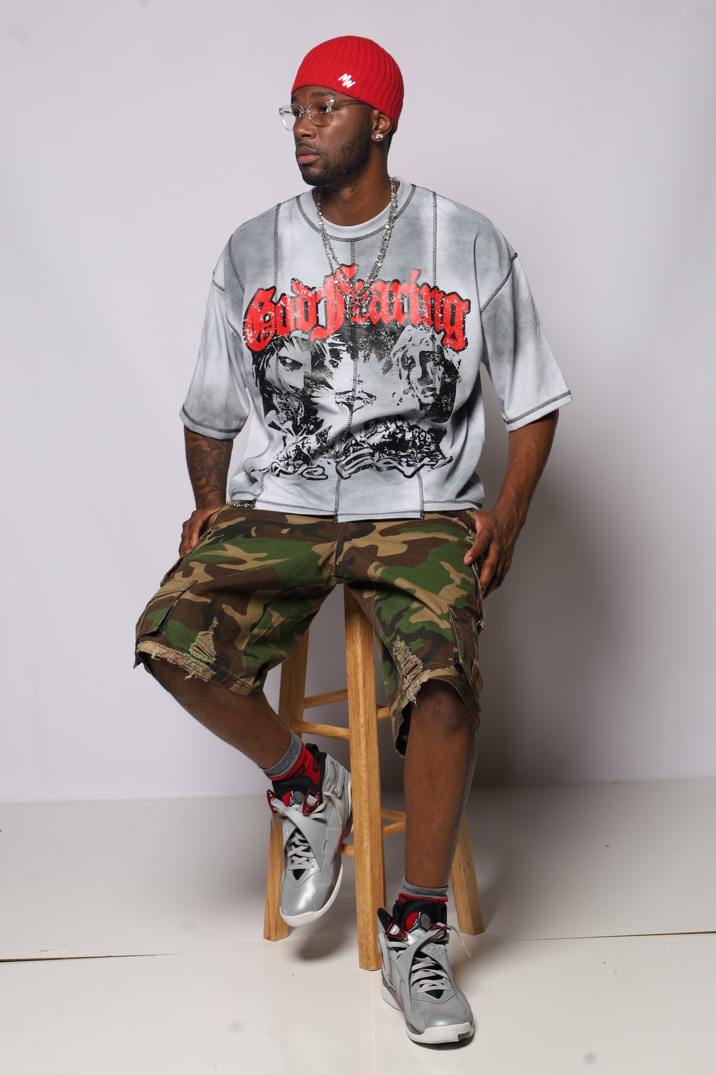 " 003 CRZY STITCH TEE "